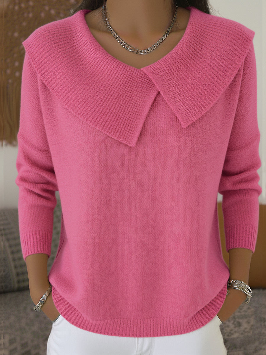 Claire | Warm Sweater with Soft Collar