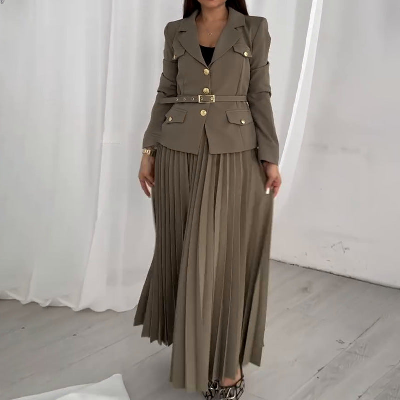EMILIE™ - Chic Blazer & Skirt Set