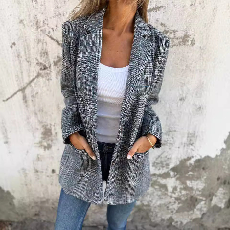 LUCINDA™ - Classic Plaid Blazer