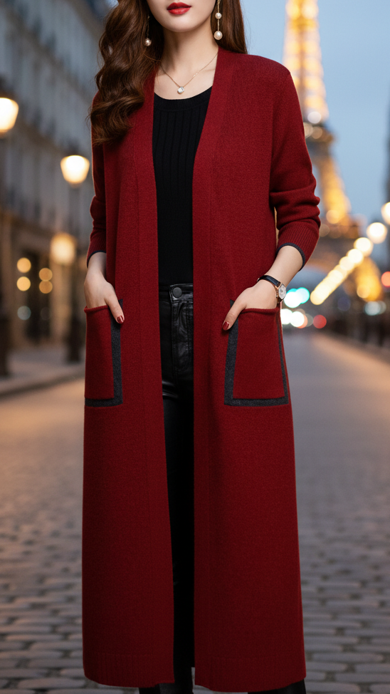 Elena | Functional Pockets Longline Coat