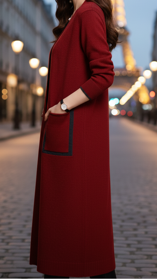 Elena | Functional Pockets Longline Coat