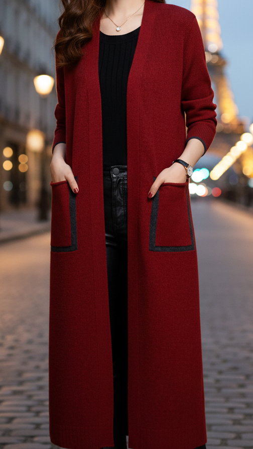 Elena | Functional Pockets Longline Coat