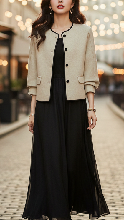 Elena | High Neck Jacket