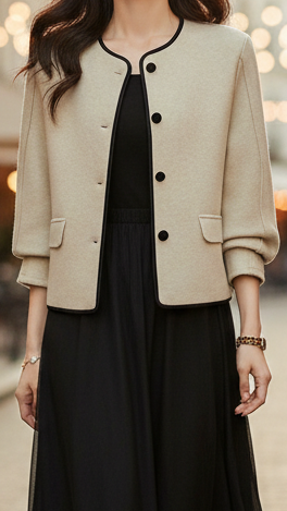 Elena | High Neck Jacket