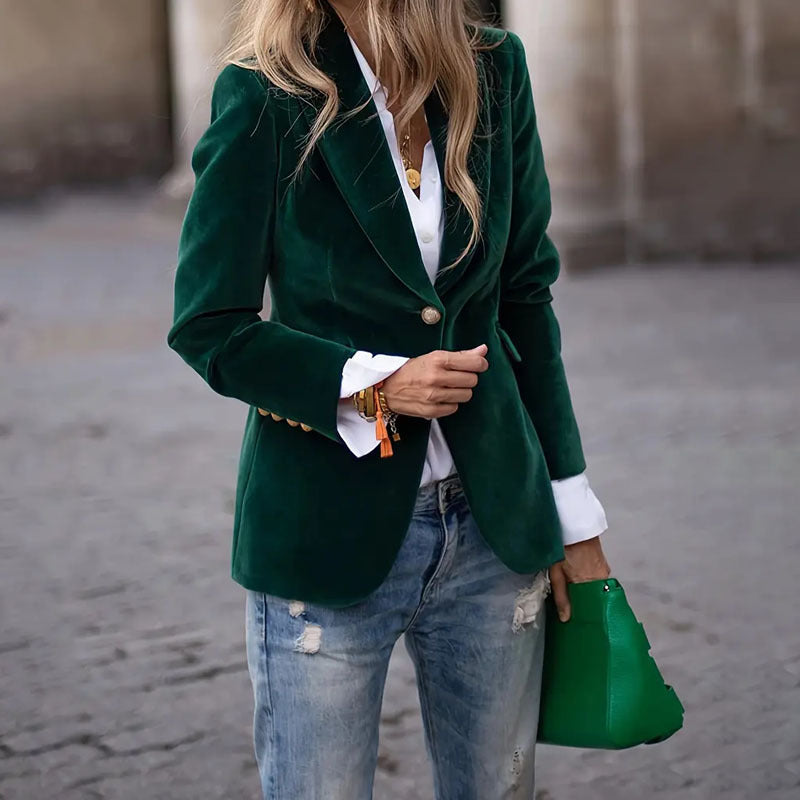 Lileth | Elegant Velvet Blazer