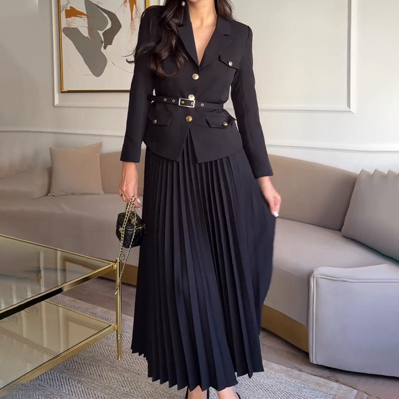 EMILIE™ - Chic Blazer & Skirt Set