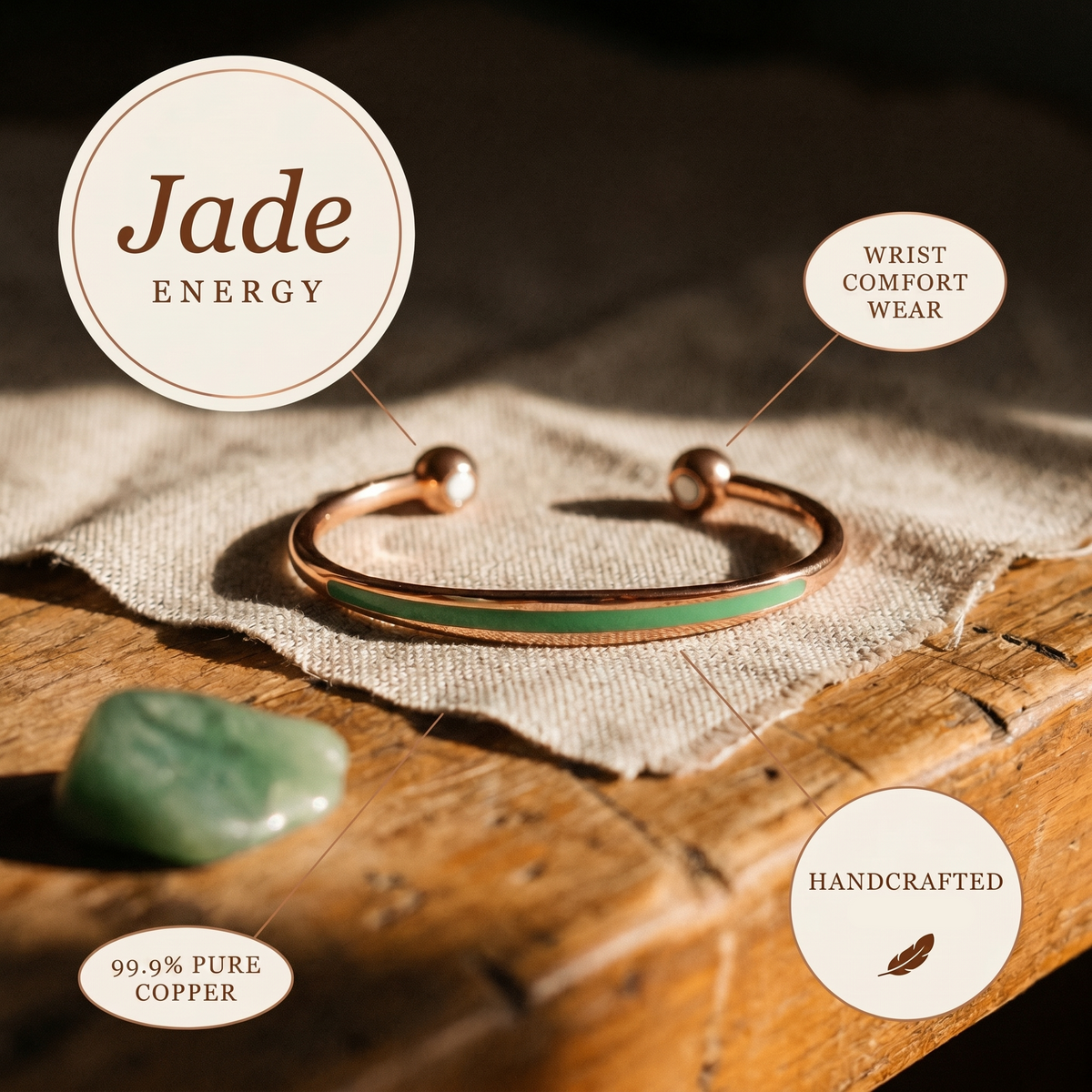 Jade Copper Bracelet