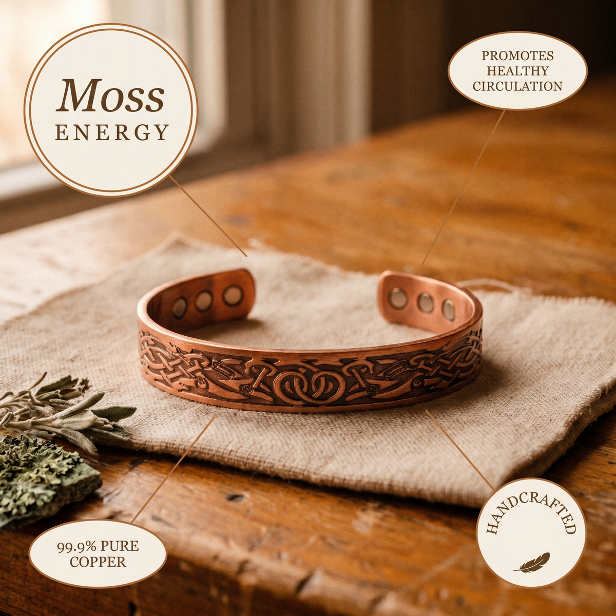 Flow Copper Bracelet