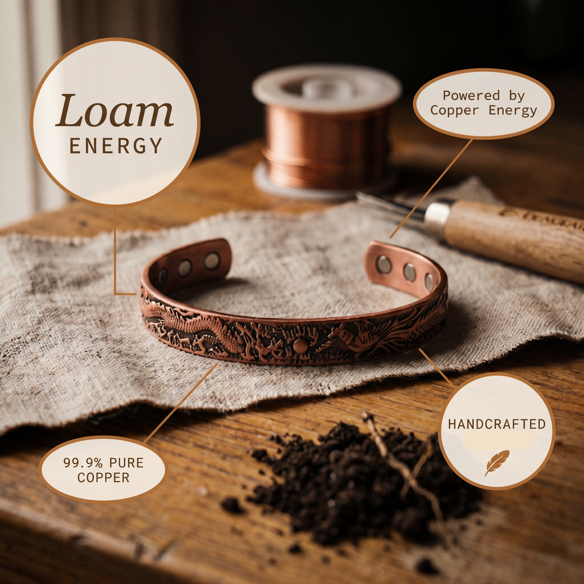 Loam Copper Bracelet