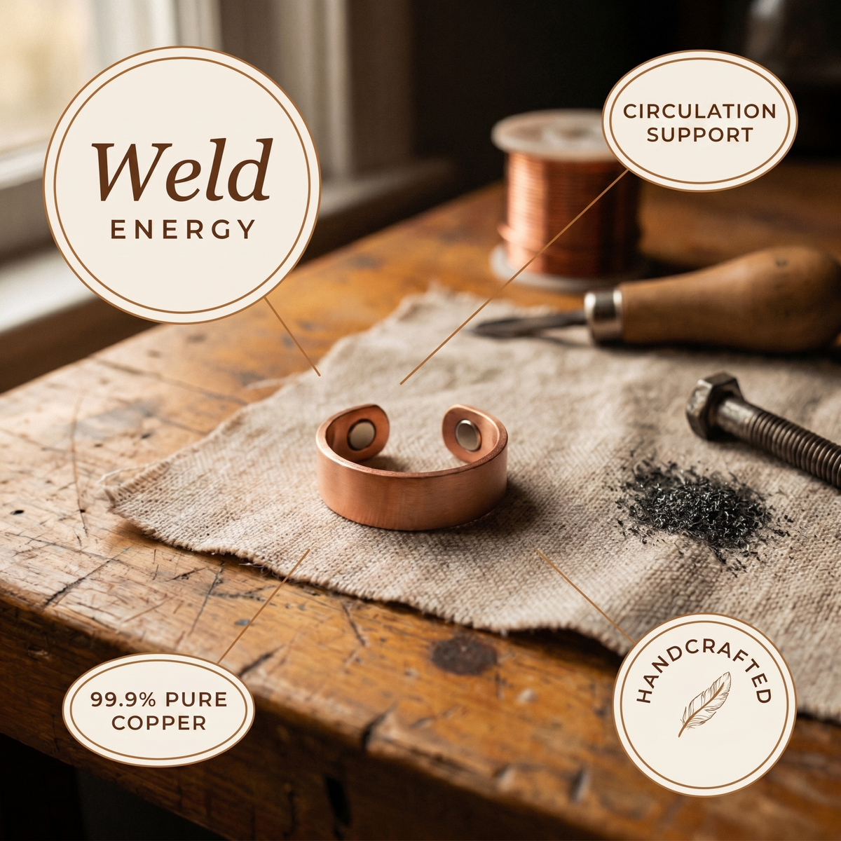 Weld Copper Ring