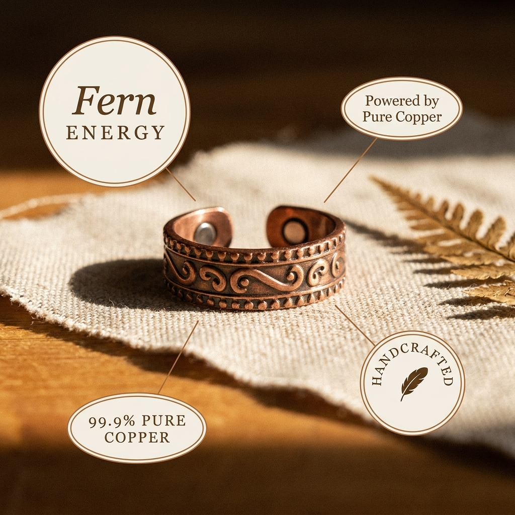 Fern Copper Ring