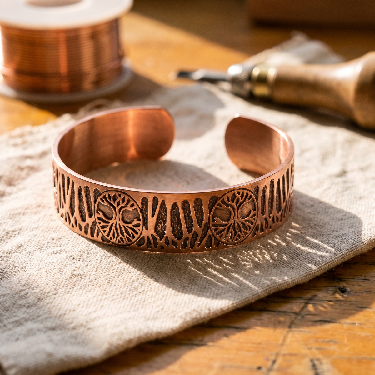 Vine Copper Bracelet