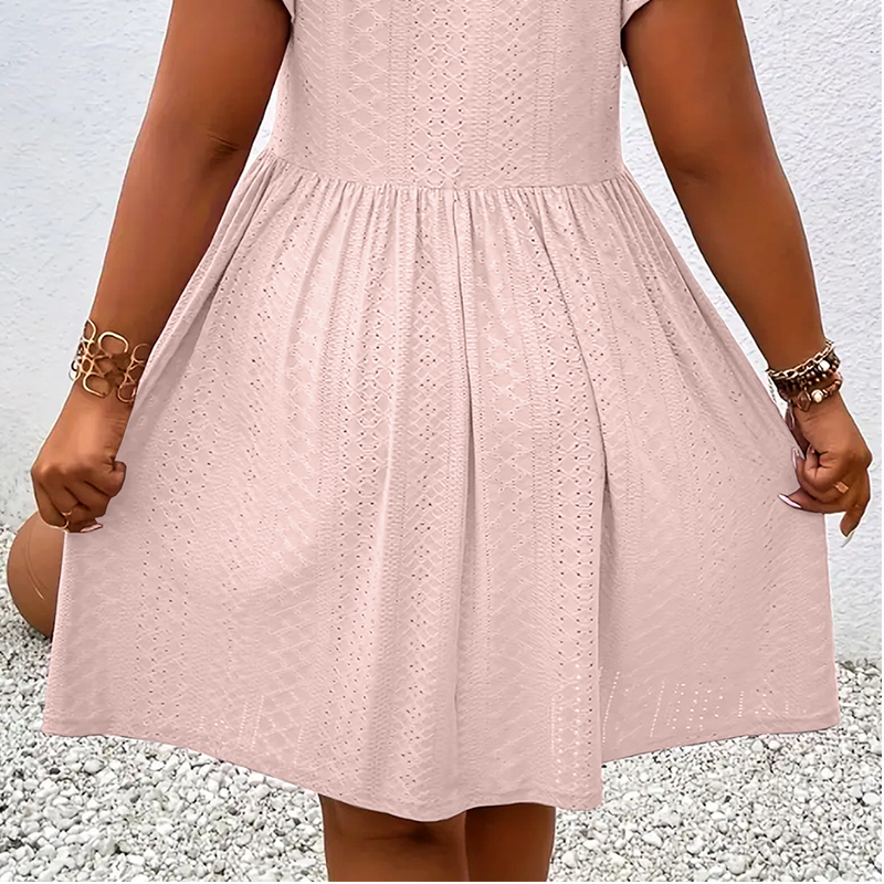 Camille™ | Ruffle V-Neck Dress