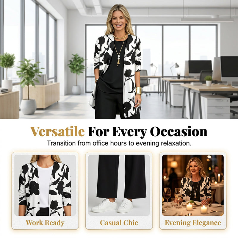 Haley Elegant Three-Piece Floral Set